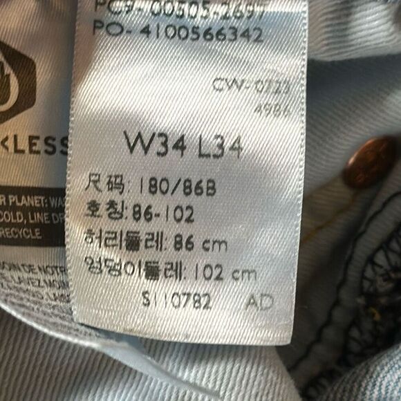 Levi’s Men’s 505 Premium San Francisco Straight Jeans size 34x34 - Picture 12 of 12